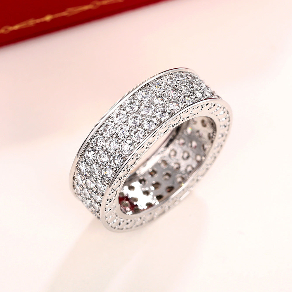 Attractive Korean Starry More Than Zircon Rings