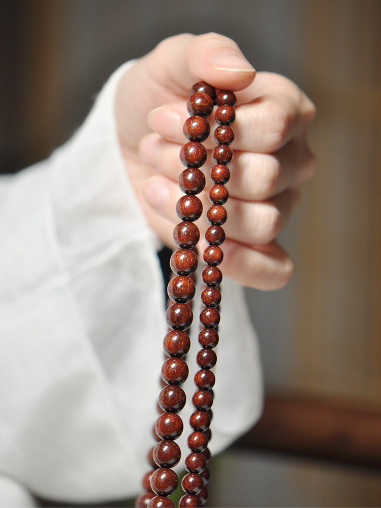 Bracelets ethniques en bois de rose et bois de santal africain pour hommes