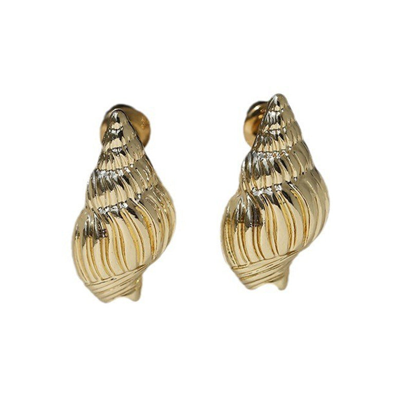 Summer Seaside Beach Style Small Conch Ear Fashion Minimalism For Stud Earrings