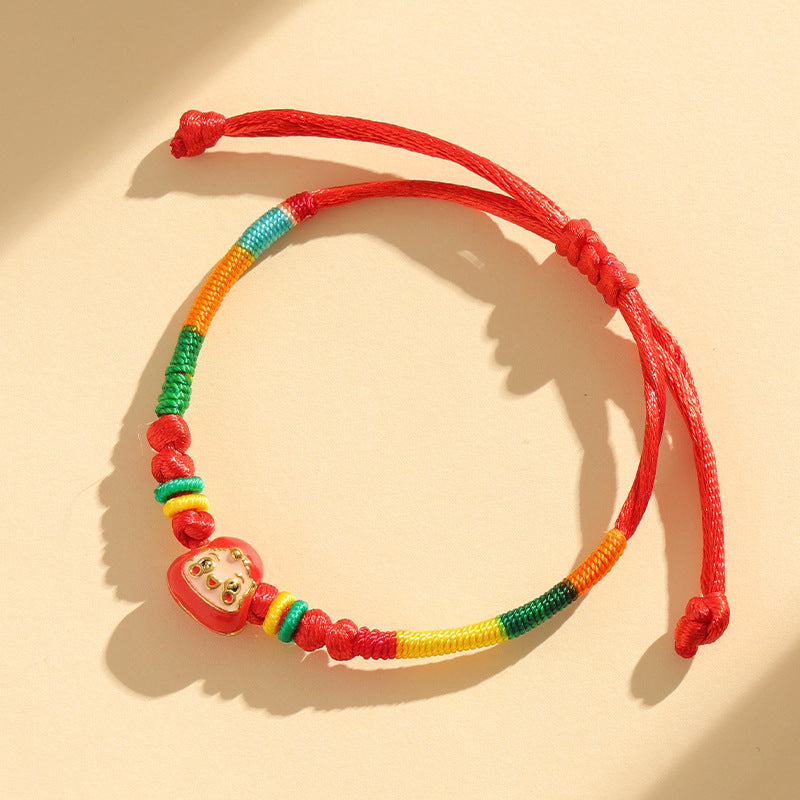 Children's Dragon Boat Festival Colorful Rope Hand-woven Small Carrying Bracelet