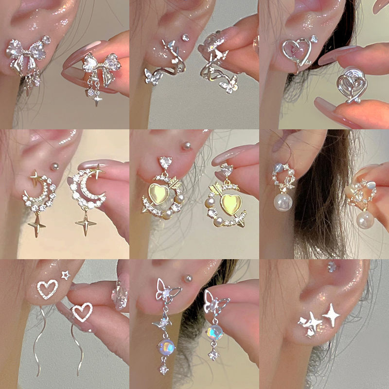 Mosquito Coil No Pierced High-grade Sense Pearl Vintage Flower Ear Clip
