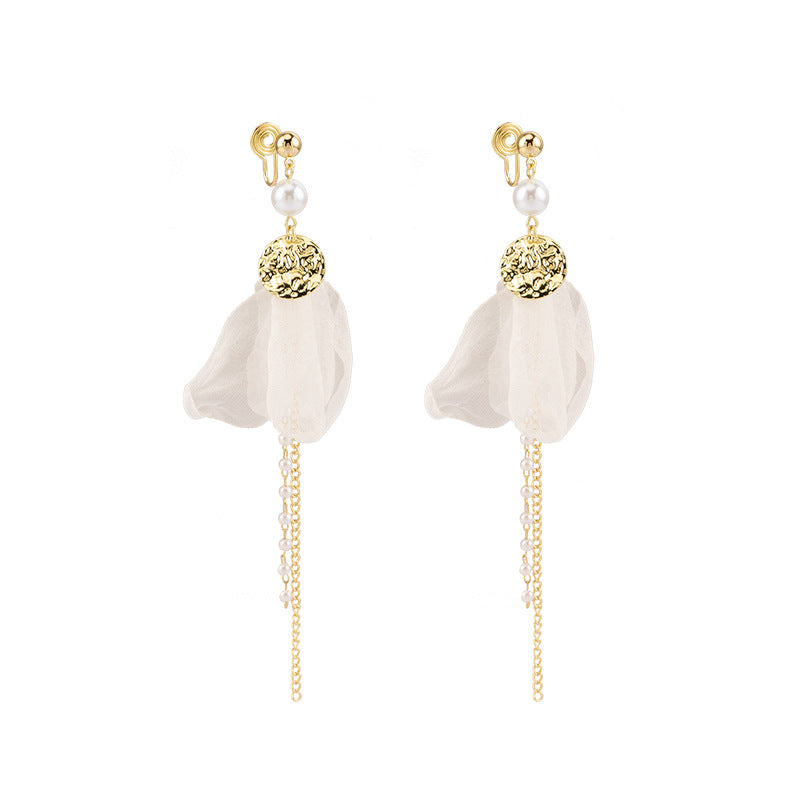 Fabric Pearl Tassel French Elegance Gentle Advanced Mosquito Coil Rings