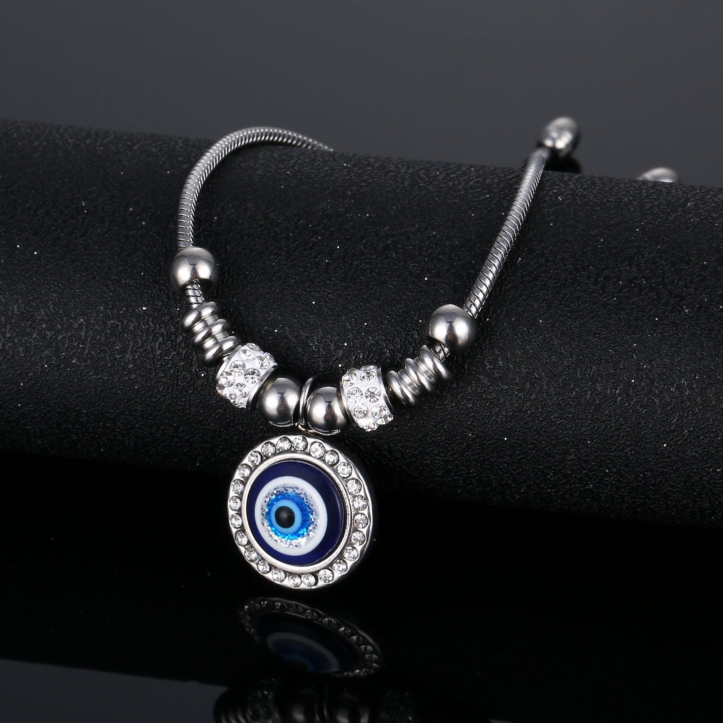 Stainless Steel Turkish Devil's Eye Adjustable Bracelets