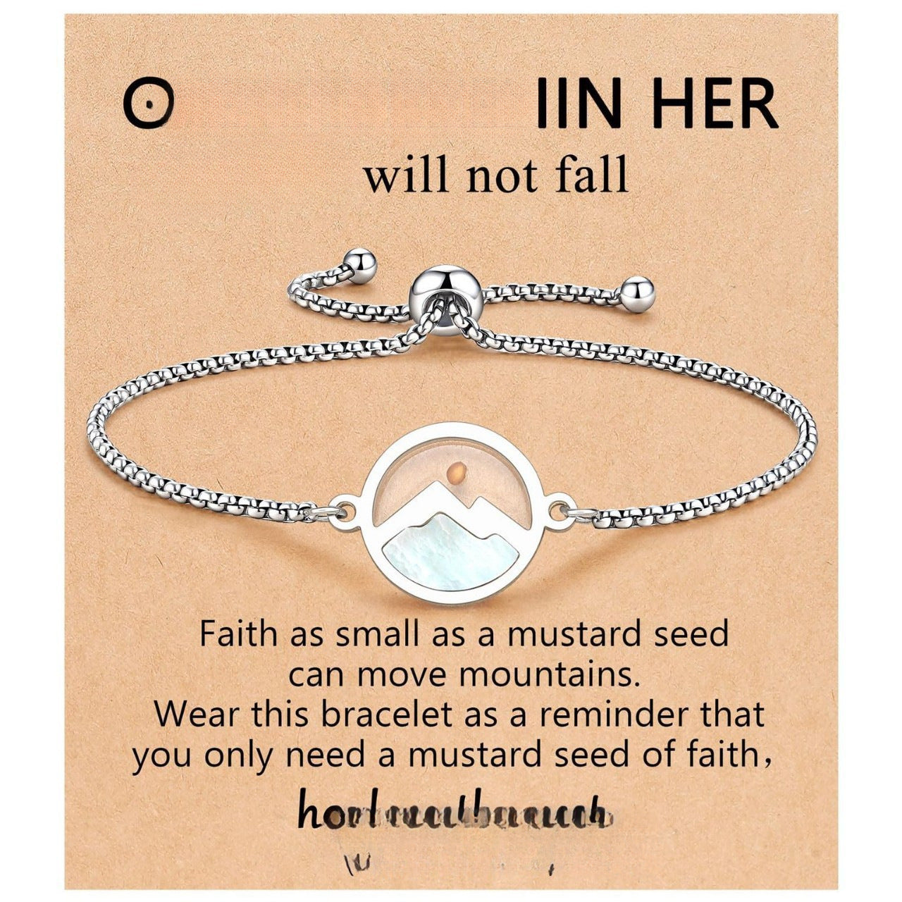 Women's & Men's Gold Vegetable Seed Stainless Steel Gold-plated Easter Gift Bracelet