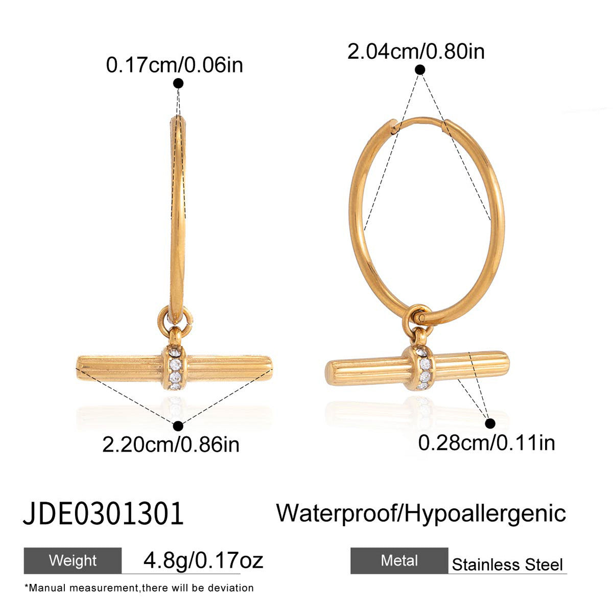 Ding Rod Zircon Titanium Steel Light Luxury Rings