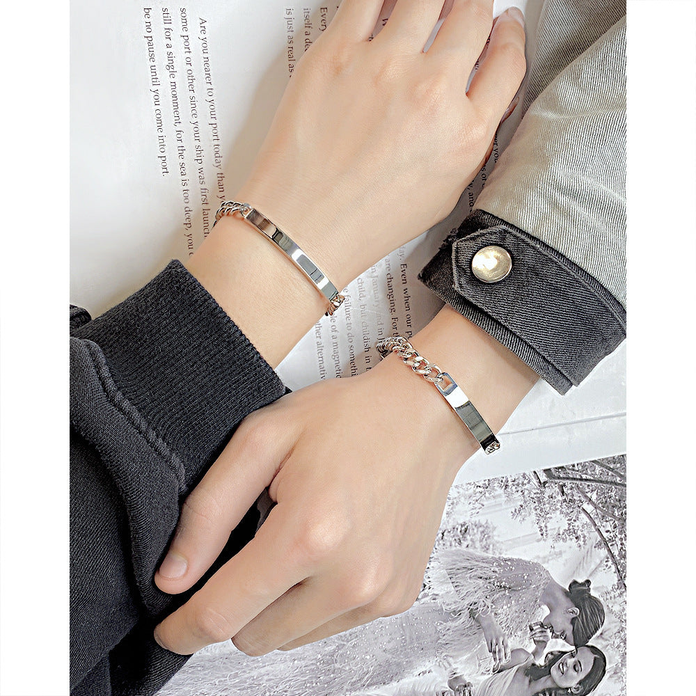 Femmes et hommes et ornement simples brillants et peuvent sculpter des bracelets