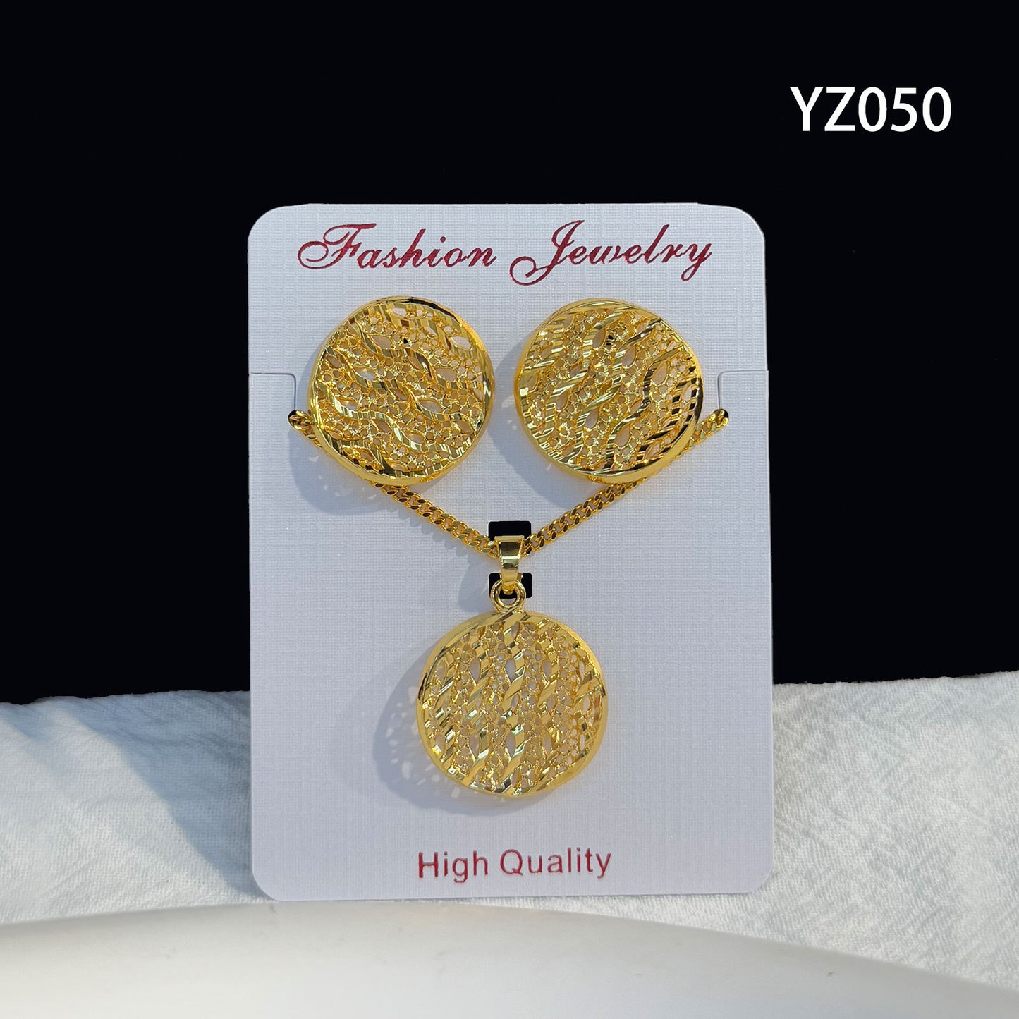 Love Heart Flowers Ear Medium Suit Pendants