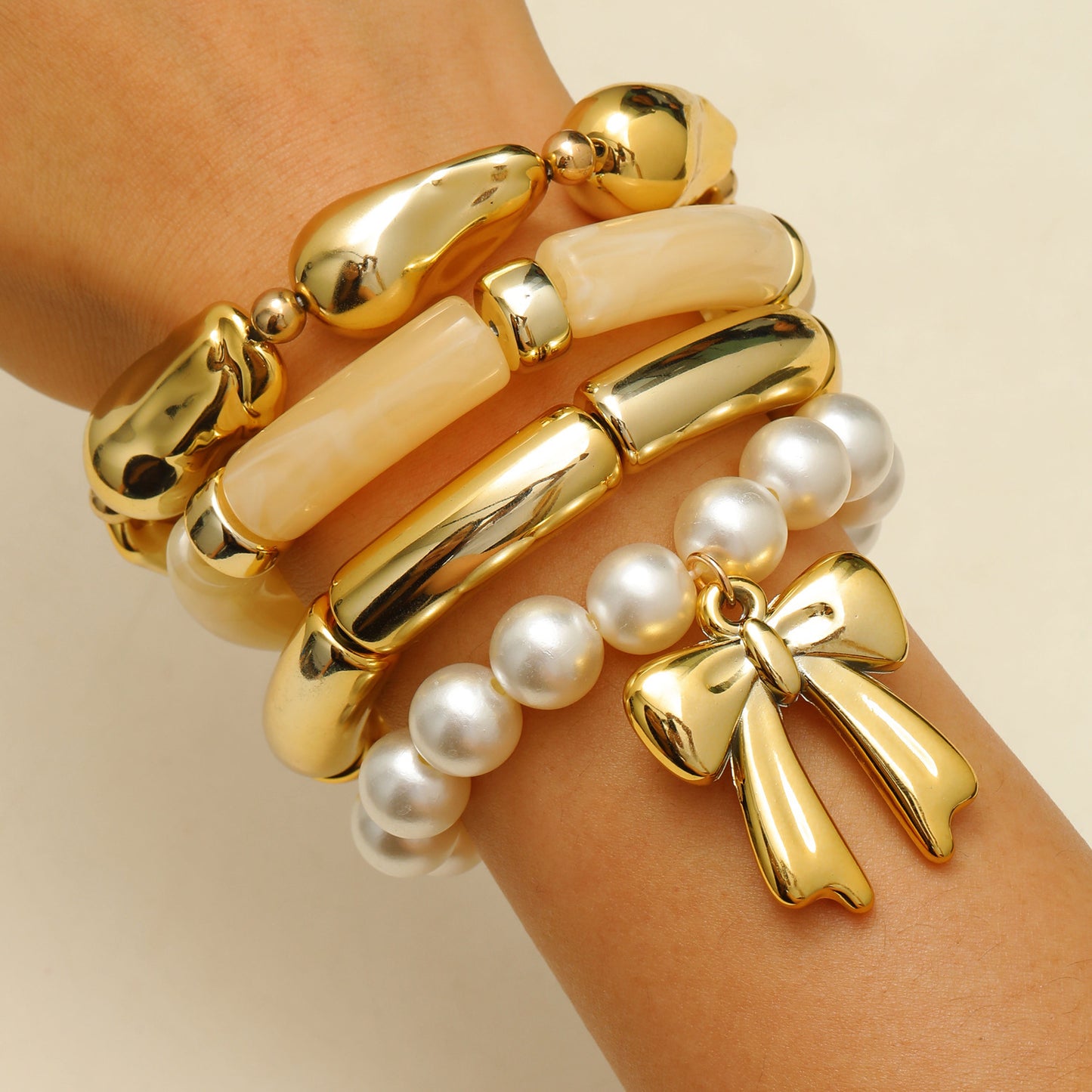Durable Women's Chain Layered Retro Simple Bracelet