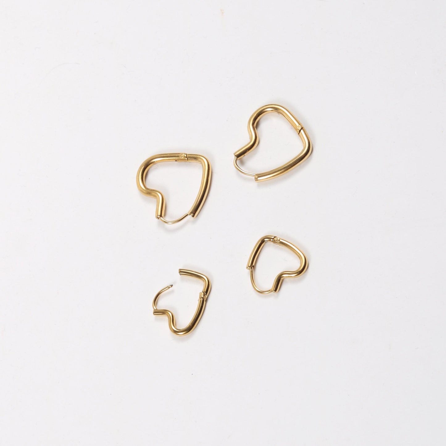 Korean Style Retro Love Ear Clip Stud Earrings