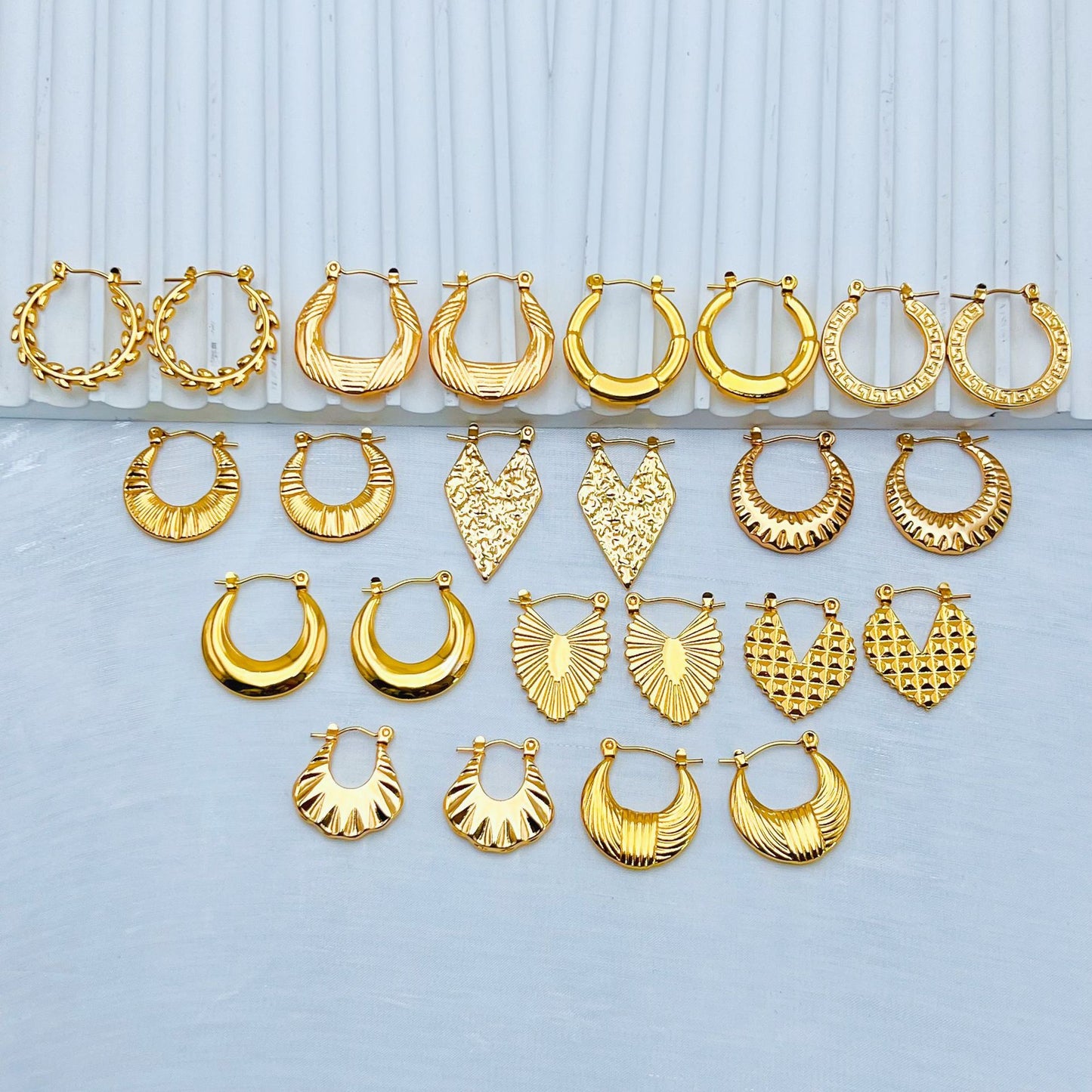 Tassel Ear Clip Female Stainless Steel Niche Exaggerated Earrings
