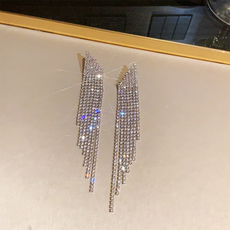 Long Fringe High-grade Light Luxury Temperament Earrings