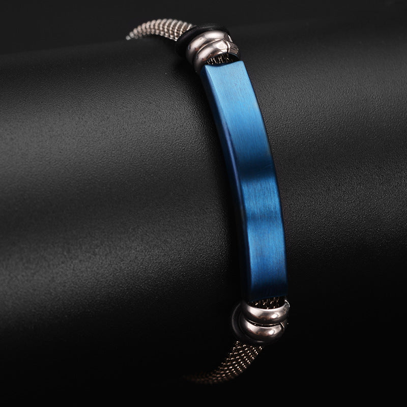 Bracelets de personnalité de couple rétro en acier inoxydable pour hommes