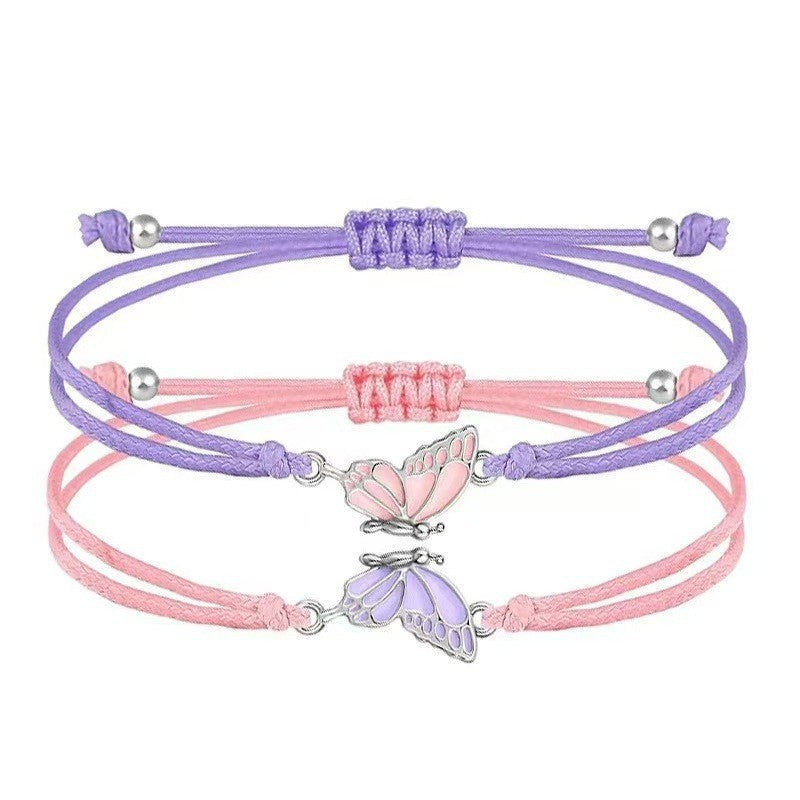 Butterfly Magnetic Carrying Strap Optional Hand-woven Bracelet