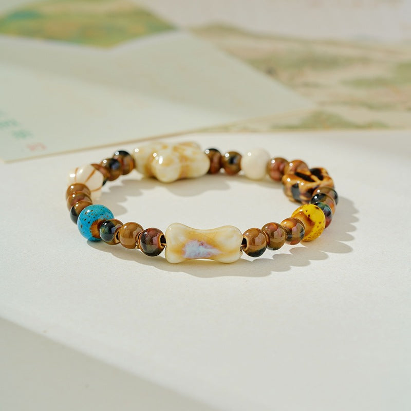 Artistic Ancient Style Bead String Fresh Bracelet
