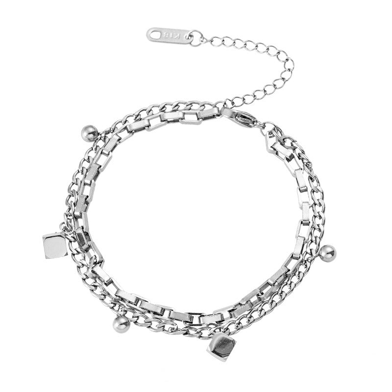 Wealth Comes From Every Direction Titanium Steel Bracelets