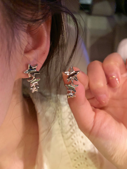 Elements Frosty Style Female Temperament To Make Round Earrings