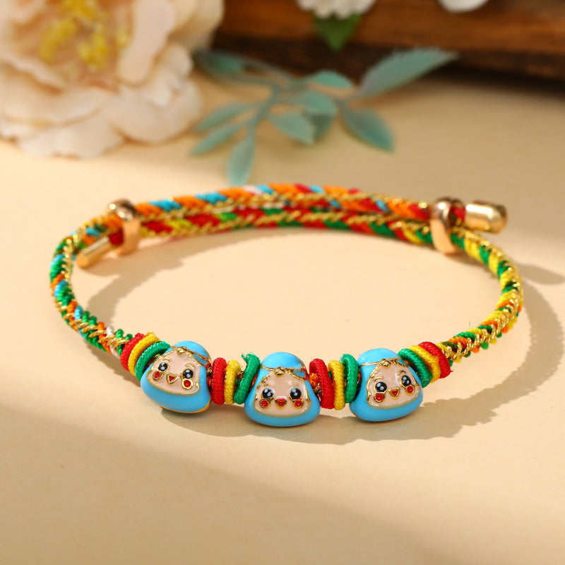 Children's Dragon Boat Festival Colorful Rope Hand-woven Small Carrying Bracelet