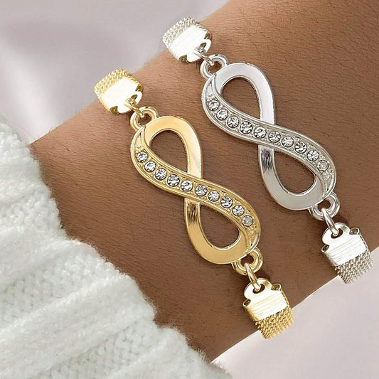 Fashion Creative Infinite Shape Design Ladies Niche Temperament Bracelet