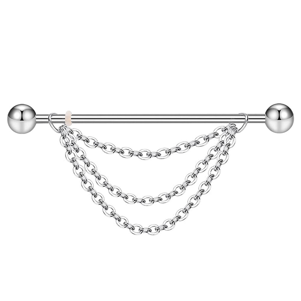 Sun Body Piercing Ear Bone Stainless Steel Industrial Earrings