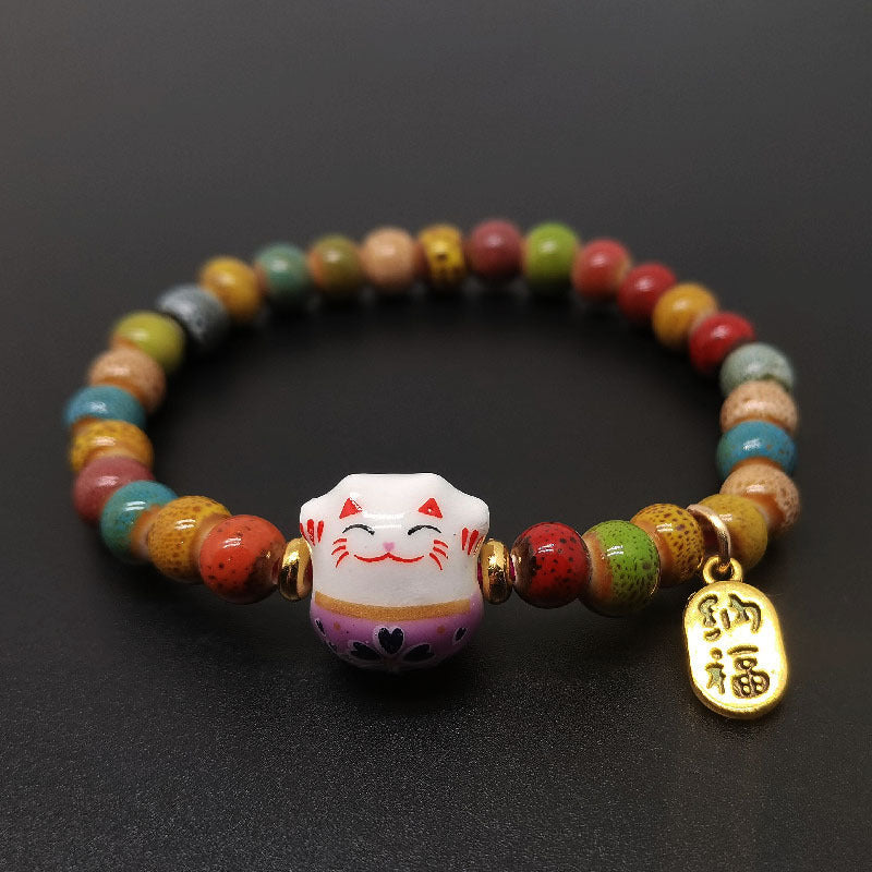 Cat Cartoon Retro Ethnic Style Friend Bracelets