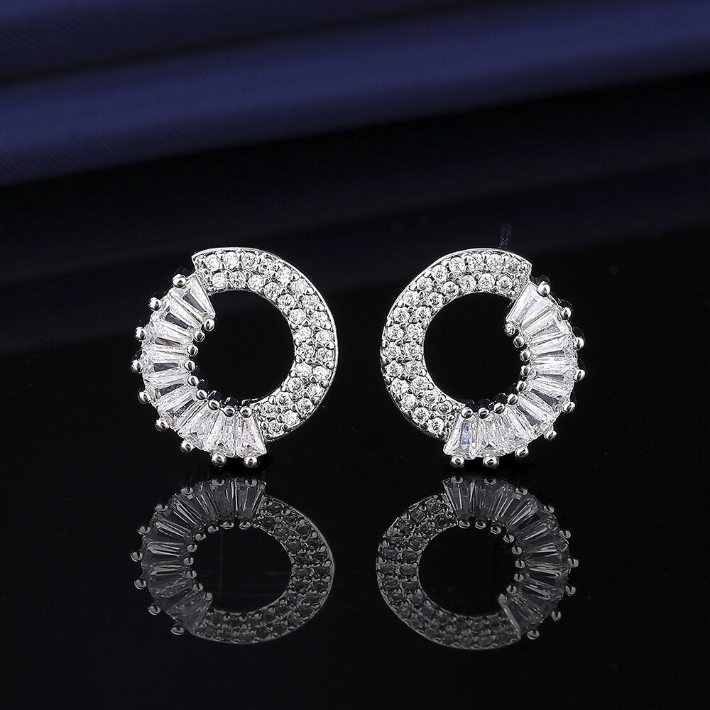 Zircon de haute qualité pour femmes, boucles d'oreilles à la mode de Style classique