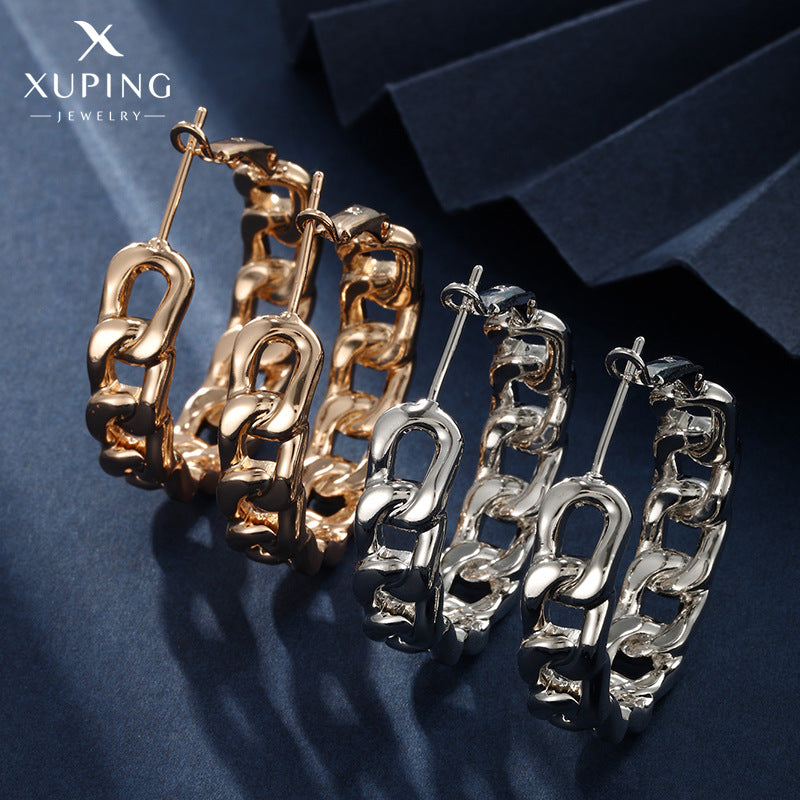 Women's Metal Chain Exaggerated Fashion Style Ear Earrings