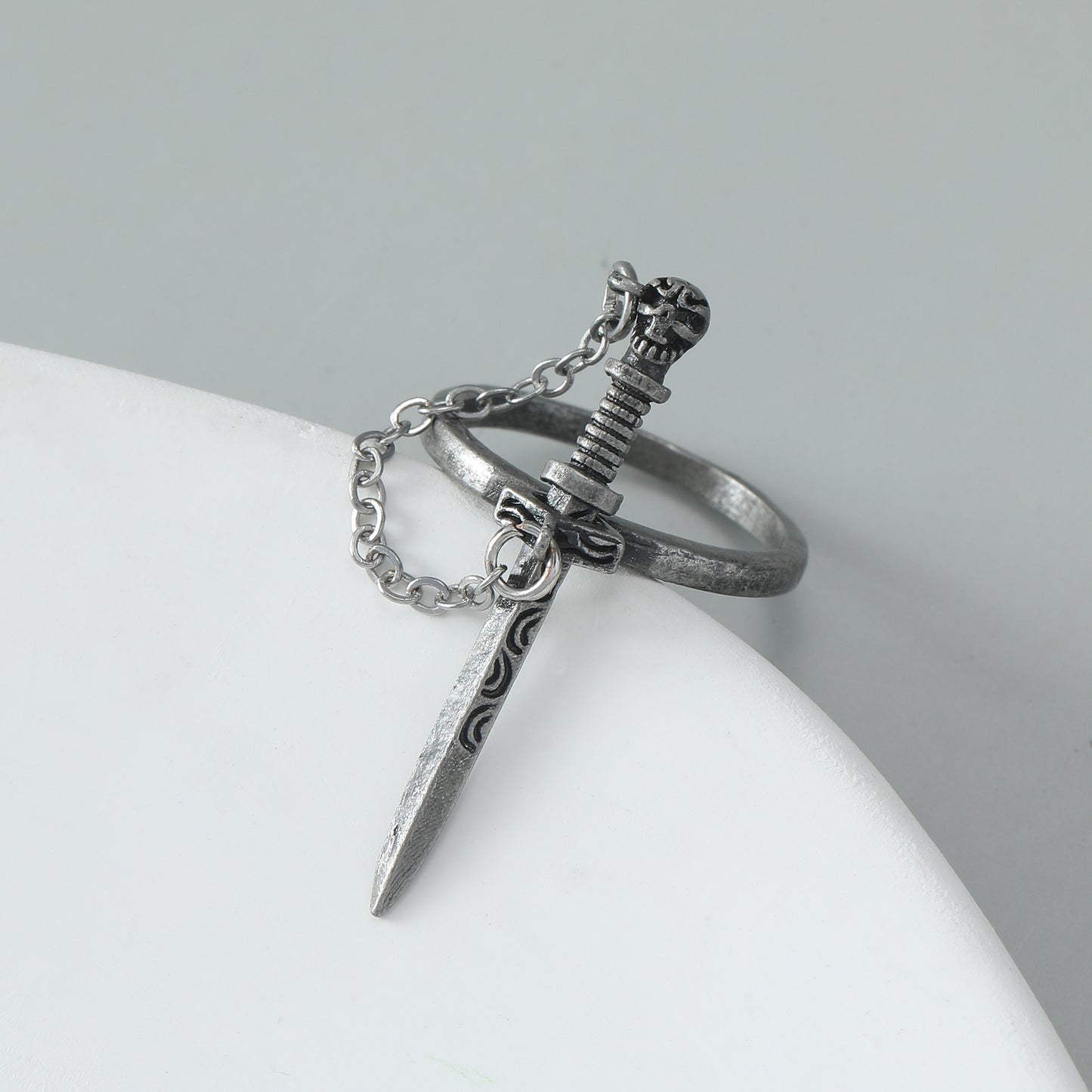 Cross Sword Female Creative Personality Chain Rings