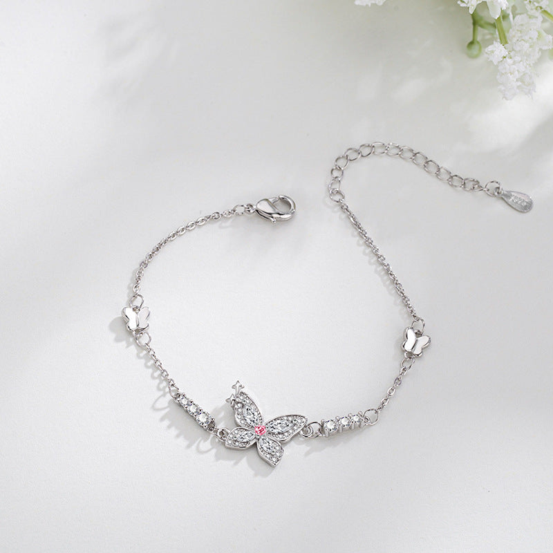 Light Luxury Butterfly Female Graceful Mori Girlish Fresh Bracelets