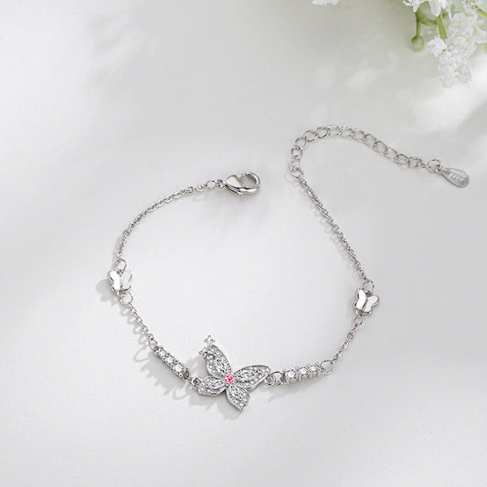 Light Luxury Butterfly Female Graceful Mori Girlish Fresh Bracelets