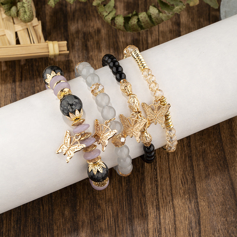 Bracelets de niche papillon jumeau féminin, Design Sense