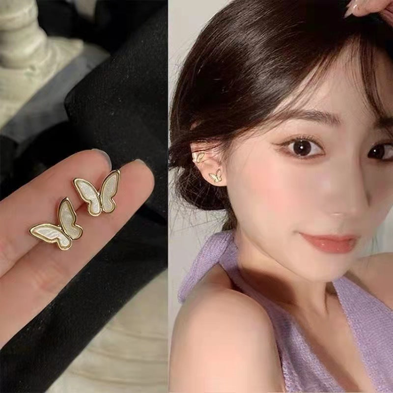 Mori Style Fake Fu Ancient Elegant Bow Ear Clip