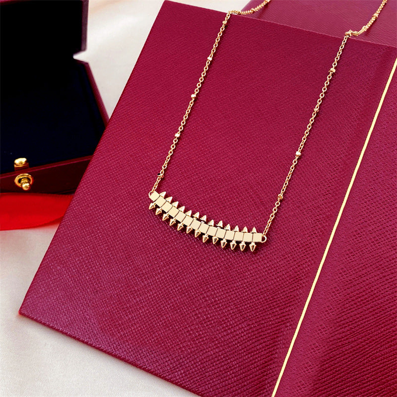 Women's & Men's Rivet Bullet And Couple Accessories Clavicle Chain Necklaces