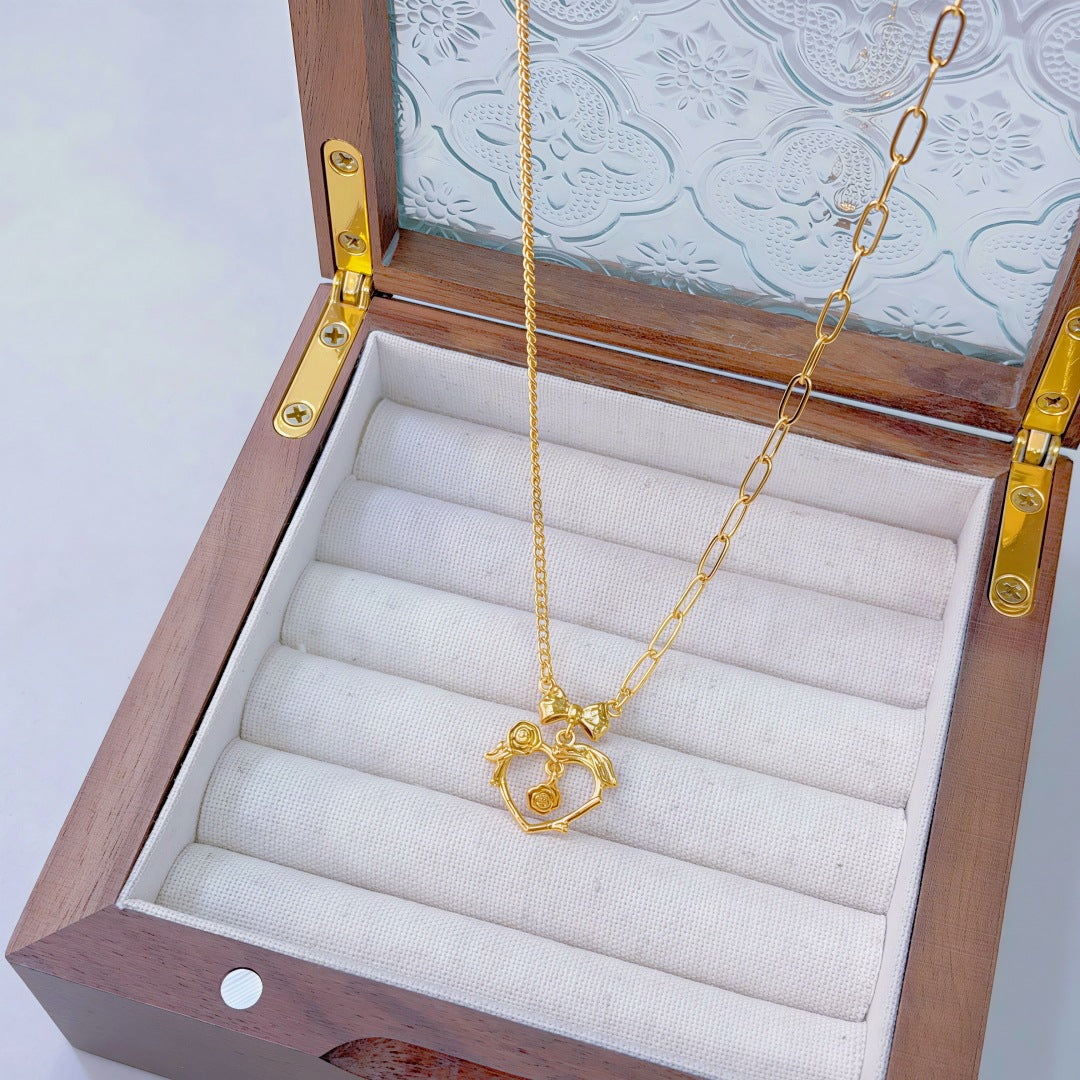 Ginkgo Leaf Variety Retro Affordable Luxury Fashion Design Necklace