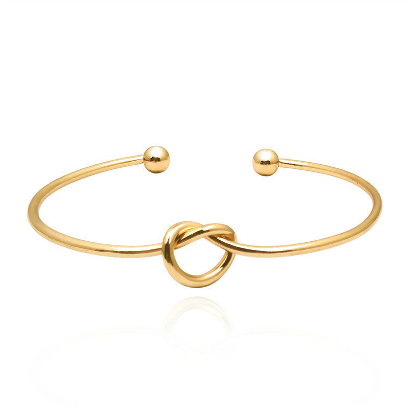 Knotted Love Open Bridesmaid Rose Gold Bracelets