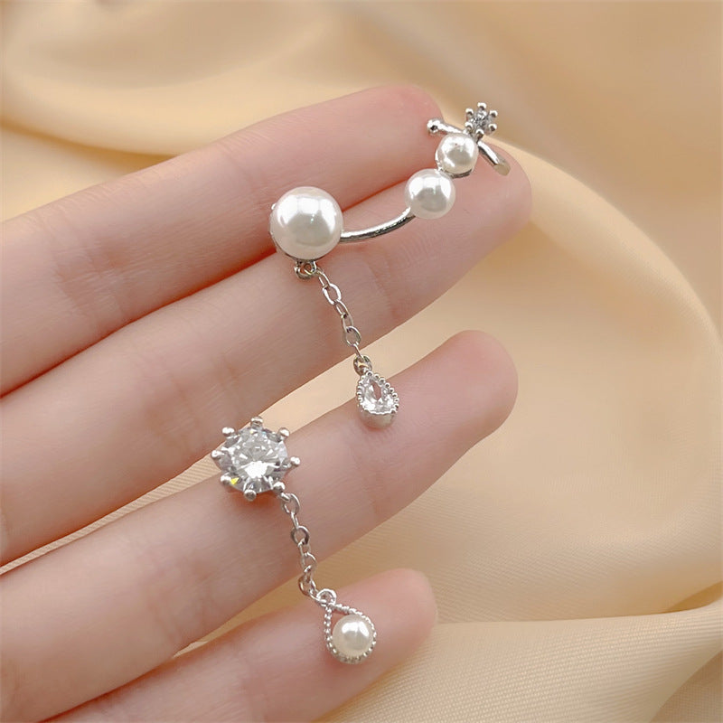 Elegant Bowknot Pearl Exquisite Design Personalized Earrings