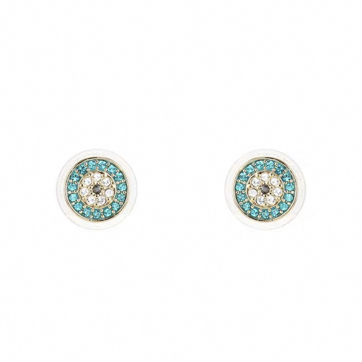 Pair Version Devil's Eye Series Tassel Elements Crystal Rings