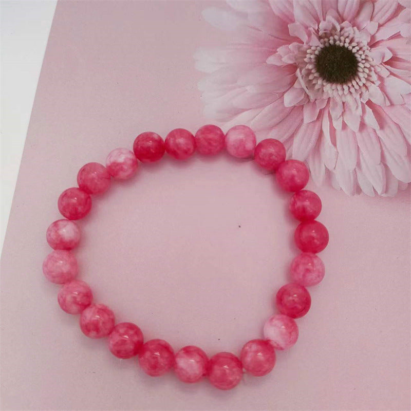 Live Broadcast Chalcedony Beaded Fashion Sweet Bracelets