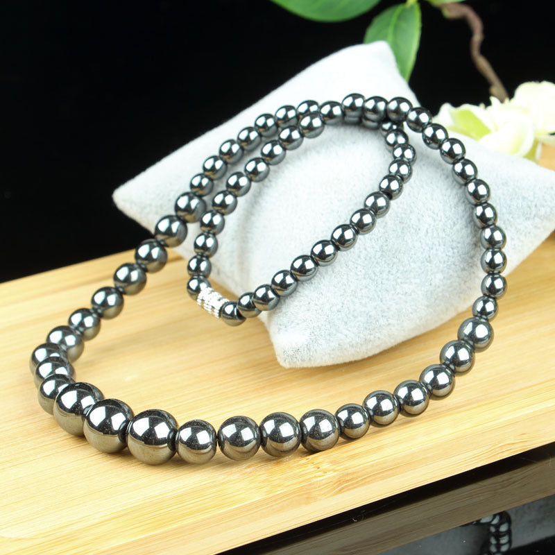 Versatile Glamorous Magnet Sweater Chain Hematite Bracelet