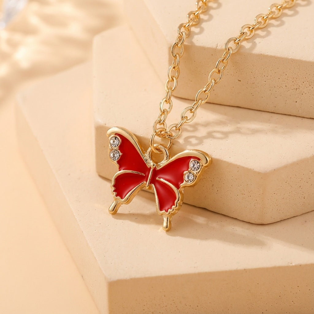 Exquisite Light Luxury Butterfly Niche High Necklace