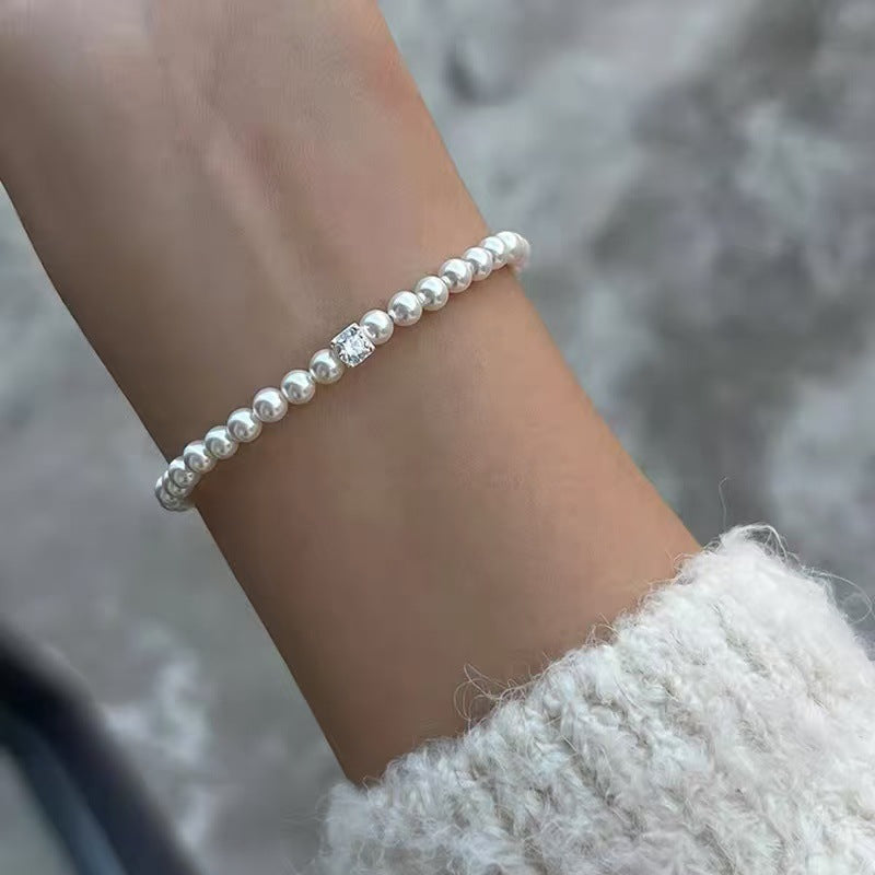 Women's Pearl Brace Lace Light Luxury High-grade Bracelet