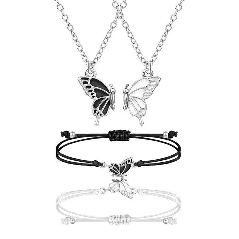 Butterfly Magnetic Carrying Strap Optional Hand-woven Bracelet