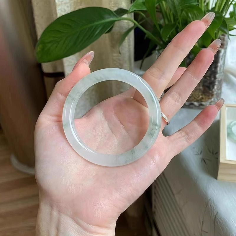 Rock Jade Bangle Round Bar Imperial Concubine Live Bracelet