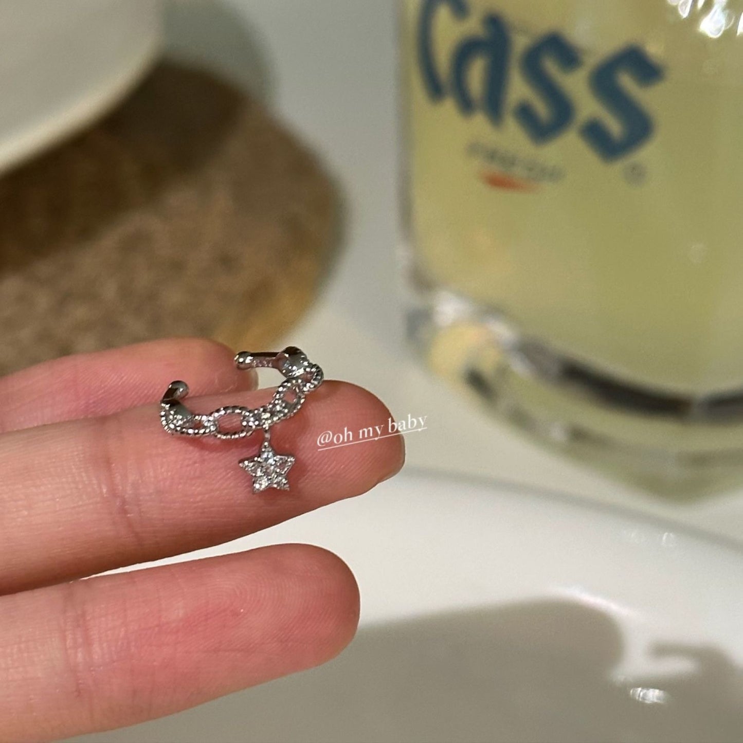 Star Unique Light Luxury High Sense Without Pierced Ear Clip
