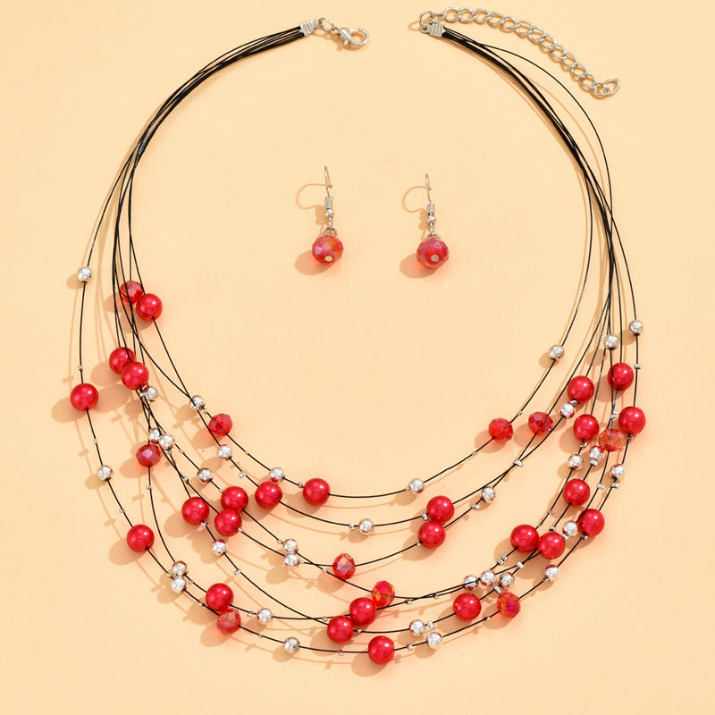 Indian Ethnic Style Vintage Gemstone Beads 2 Necklaces