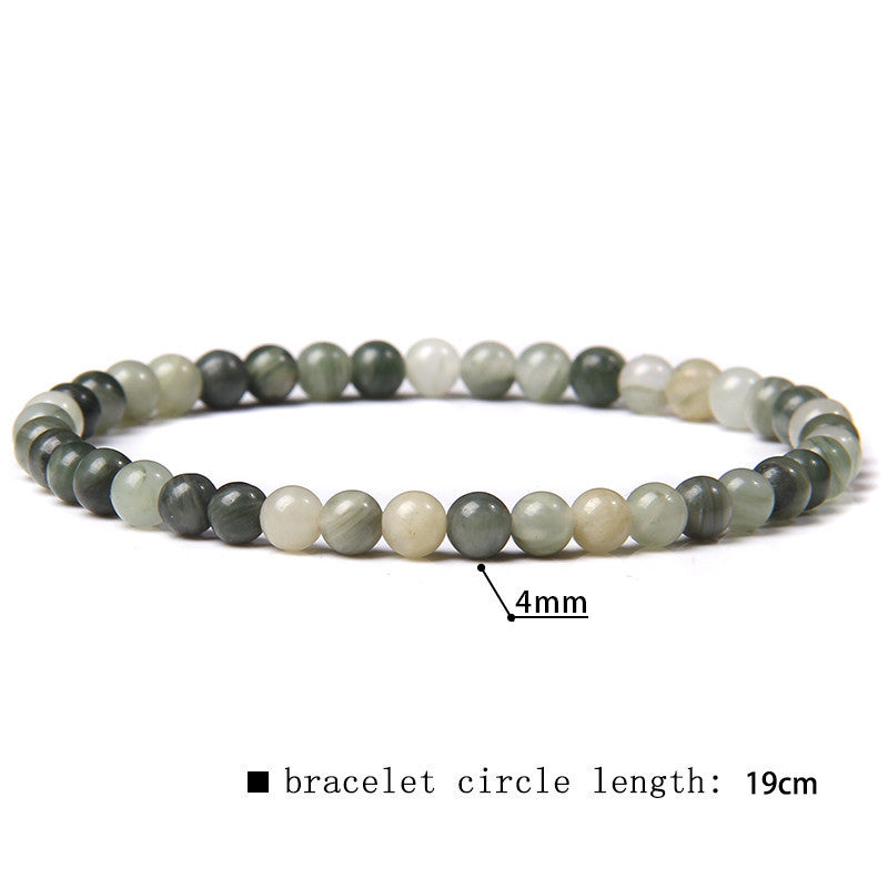 Women's Natural Stone Mini Energy Glossy Beads Bracelets