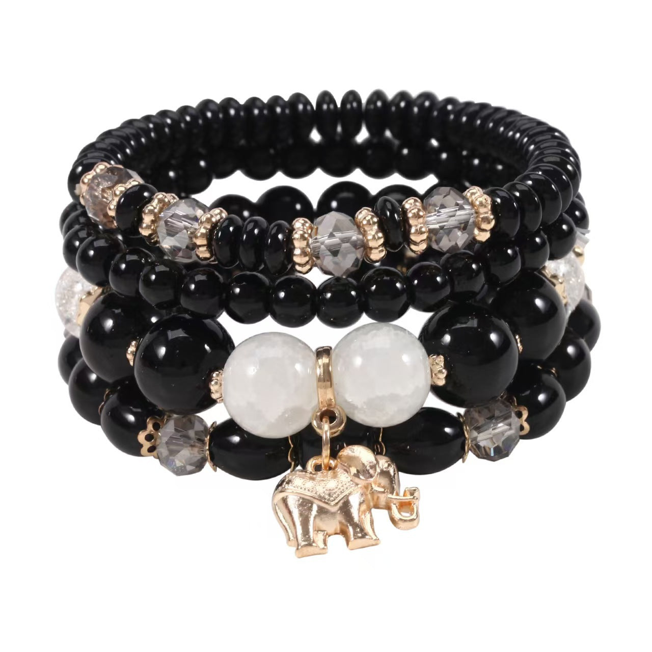 Fashion Glass Beaded Vacation Style Elephant Color Bracelet