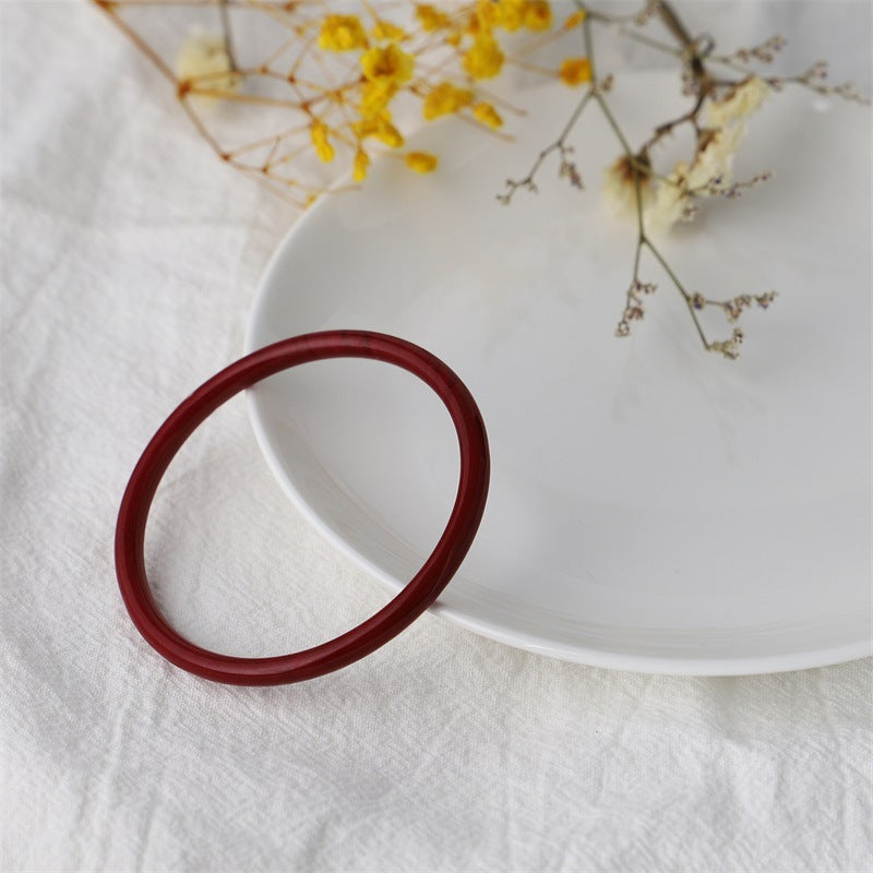 Colored Glass Imitation Jade Retro Stall Gift Bracelets