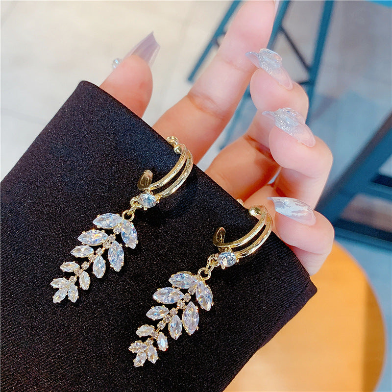 Women's Affordable Luxury Fashion Wheat Tassel For Stud Earrings
