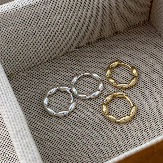 Fashion Metal Female Mori Style Small Ear Buckle