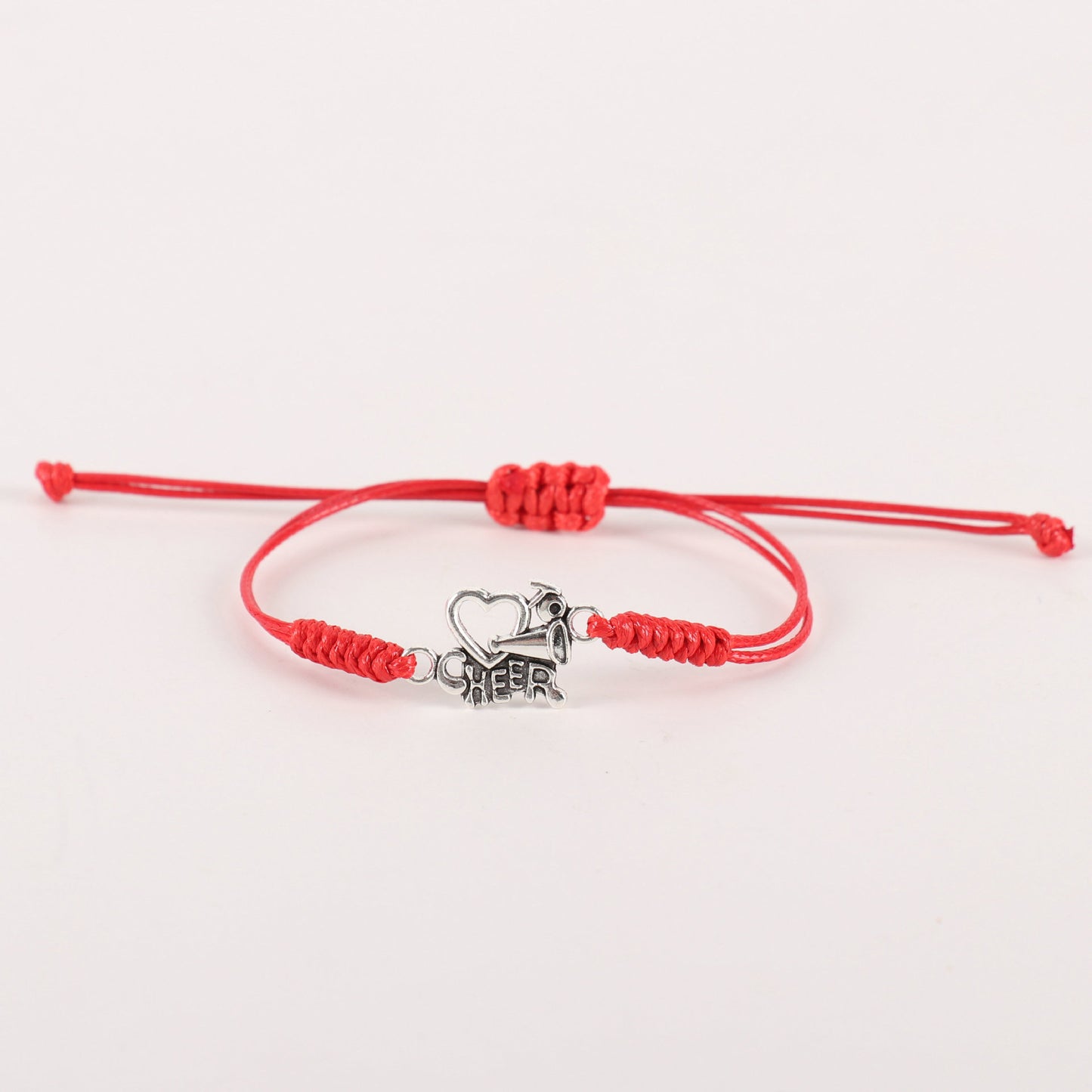 Women's Cheerleading Sports Cheer Come On Wax Line Textile Bracelets